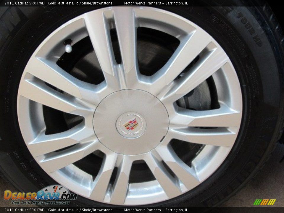 2011 Cadillac SRX FWD Gold Mist Metallic / Shale/Brownstone Photo #16
