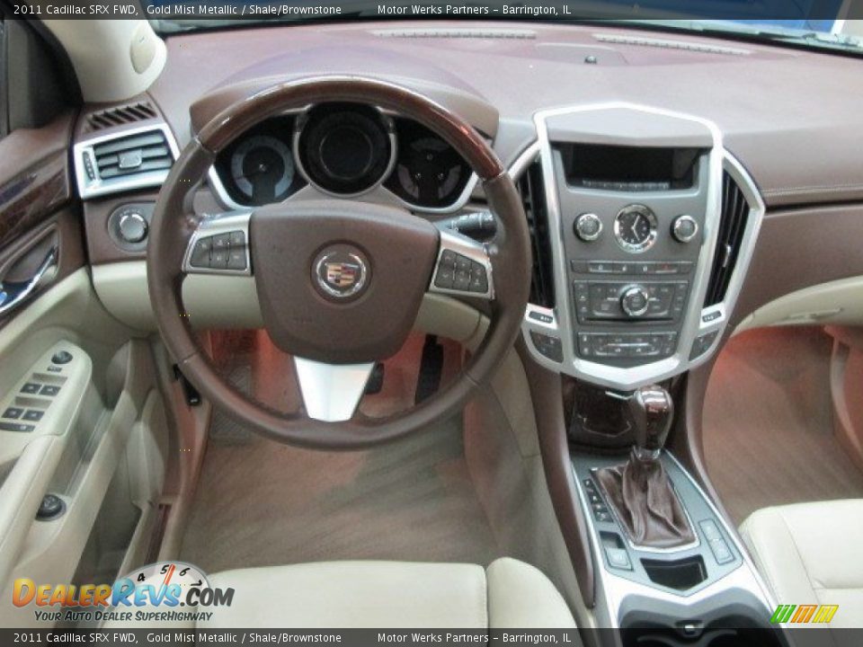 2011 Cadillac SRX FWD Gold Mist Metallic / Shale/Brownstone Photo #23