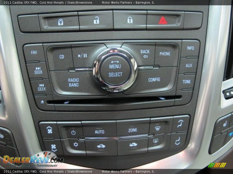2011 Cadillac SRX FWD Gold Mist Metallic / Shale/Brownstone Photo #31