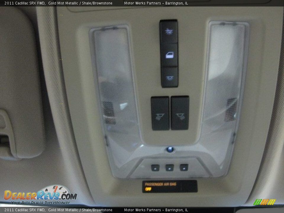 2011 Cadillac SRX FWD Gold Mist Metallic / Shale/Brownstone Photo #33