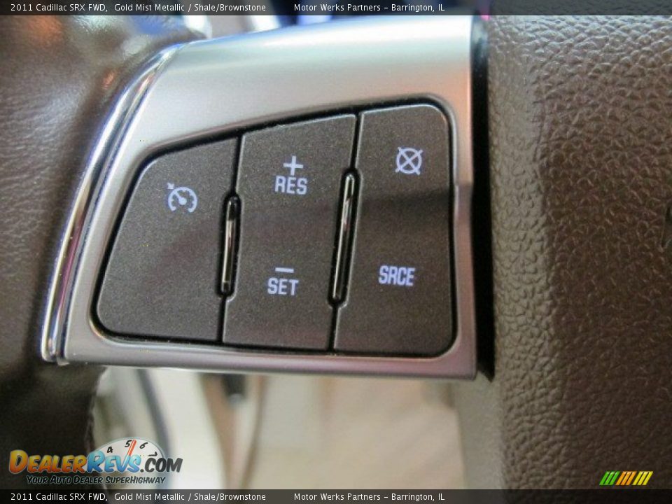 2011 Cadillac SRX FWD Gold Mist Metallic / Shale/Brownstone Photo #36