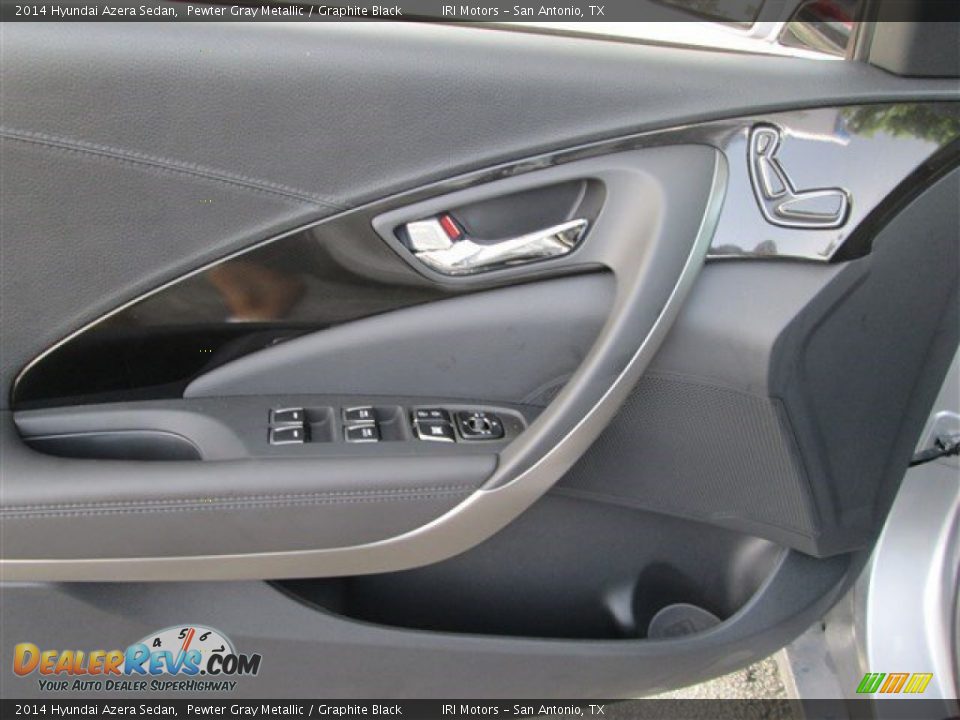 2014 Hyundai Azera Sedan Pewter Gray Metallic / Graphite Black Photo #13