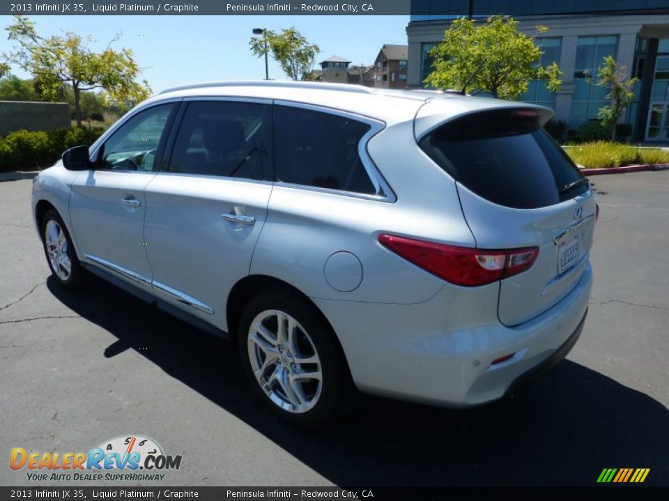 2013 Infiniti JX 35 Liquid Platinum / Graphite Photo #12