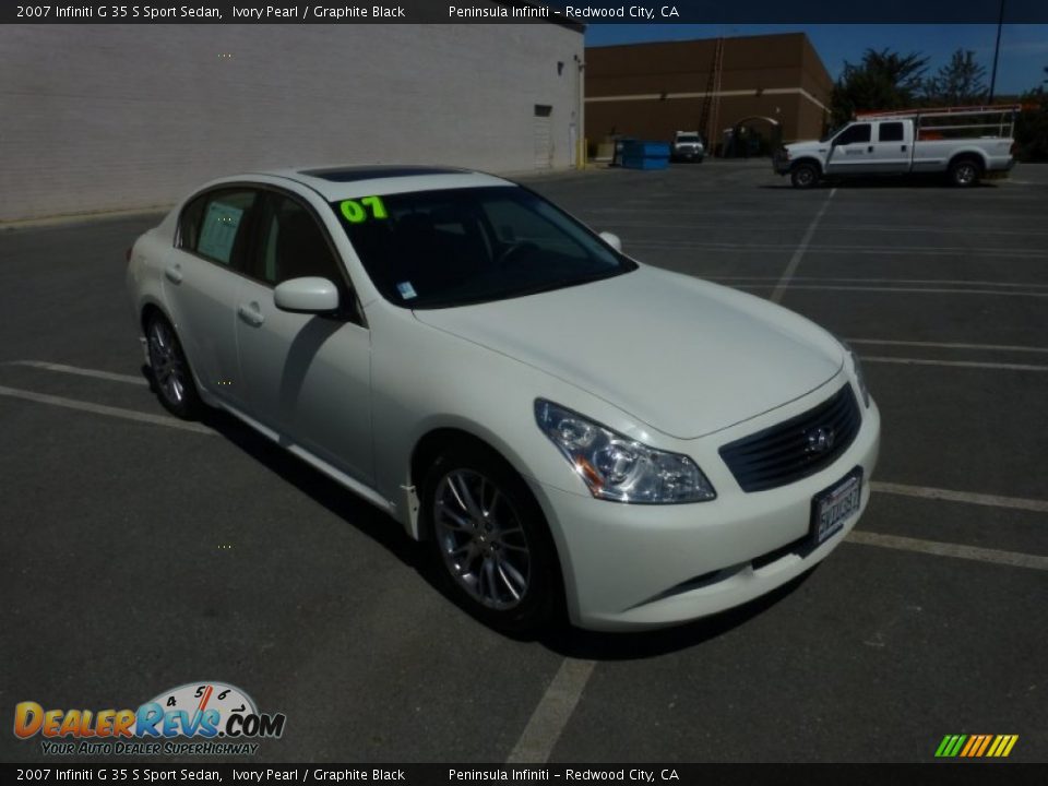 2007 Infiniti G 35 S Sport Sedan Ivory Pearl / Graphite Black Photo #1