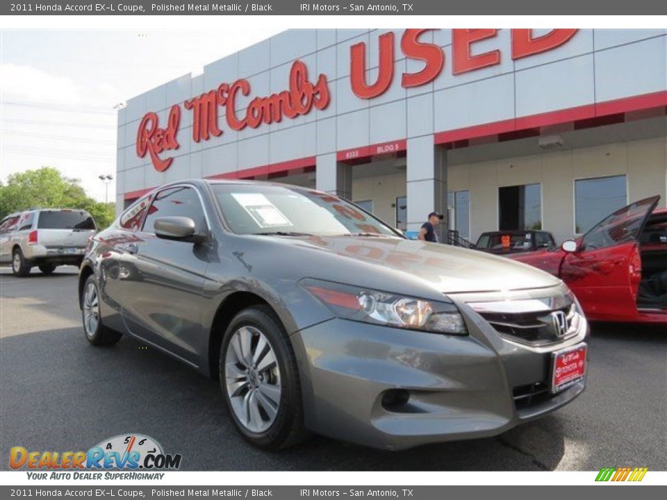 2011 Honda Accord EX-L Coupe Polished Metal Metallic / Black Photo #1