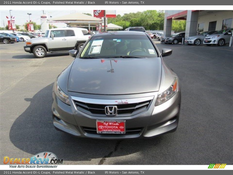 2011 Honda Accord EX-L Coupe Polished Metal Metallic / Black Photo #2
