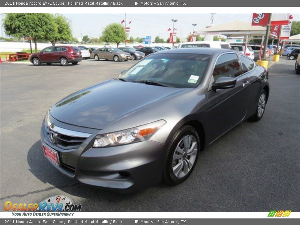2011 Honda Accord EX-L Coupe Polished Metal Metallic / Black Photo #3