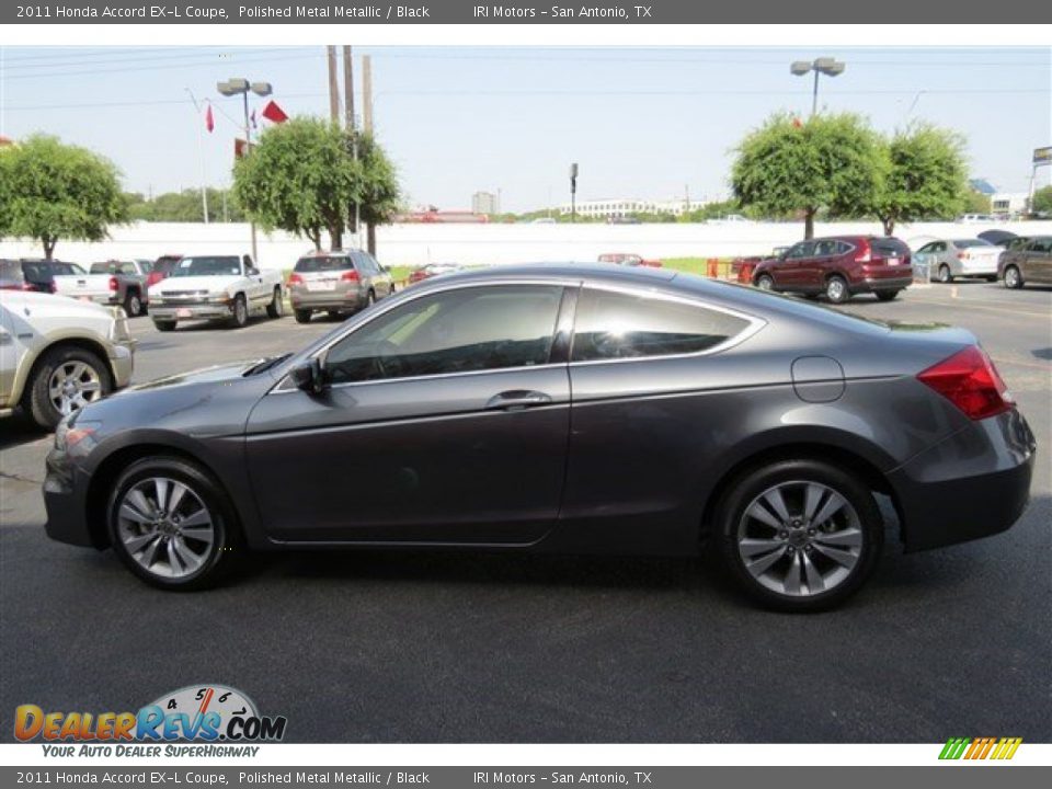 2011 Honda Accord EX-L Coupe Polished Metal Metallic / Black Photo #4