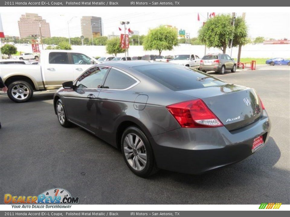 2011 Honda Accord EX-L Coupe Polished Metal Metallic / Black Photo #5