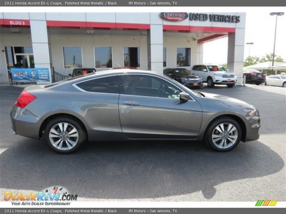2011 Honda Accord EX-L Coupe Polished Metal Metallic / Black Photo #8
