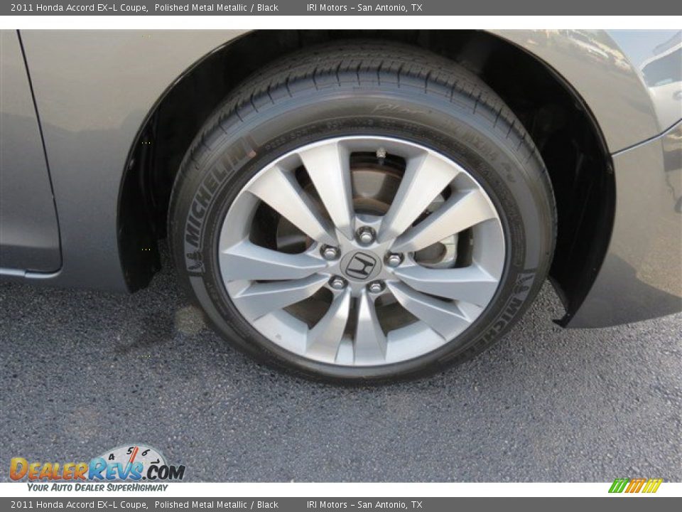 2011 Honda Accord EX-L Coupe Polished Metal Metallic / Black Photo #9