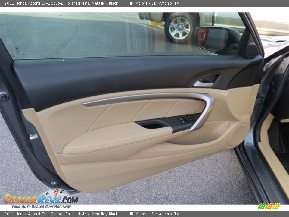 2011 Honda Accord EX-L Coupe Polished Metal Metallic / Black Photo #10