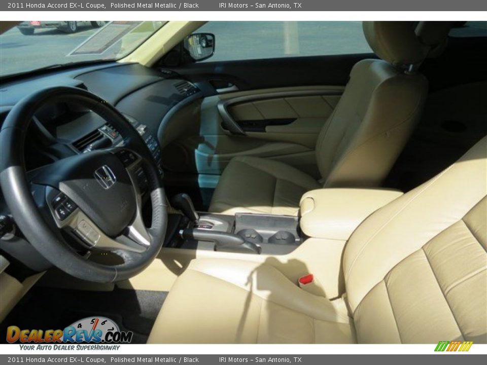 2011 Honda Accord EX-L Coupe Polished Metal Metallic / Black Photo #11