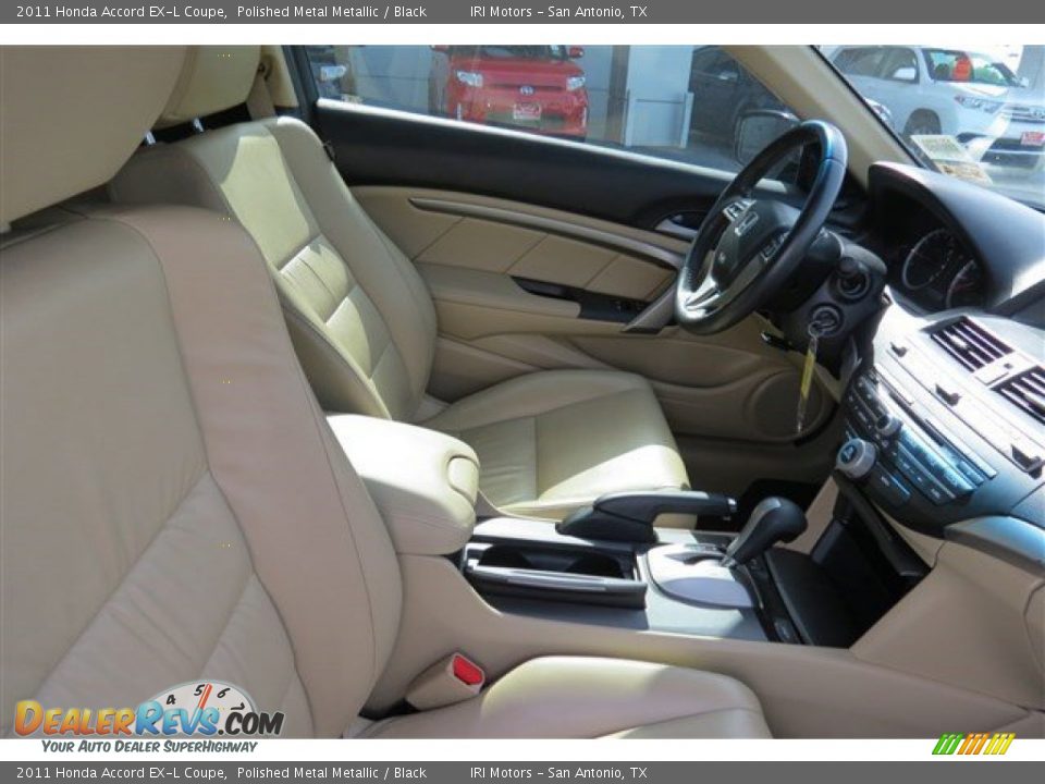 2011 Honda Accord EX-L Coupe Polished Metal Metallic / Black Photo #13