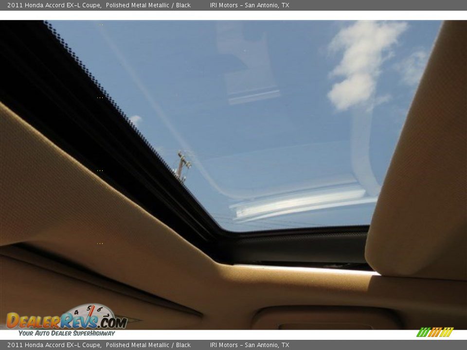 2011 Honda Accord EX-L Coupe Polished Metal Metallic / Black Photo #16