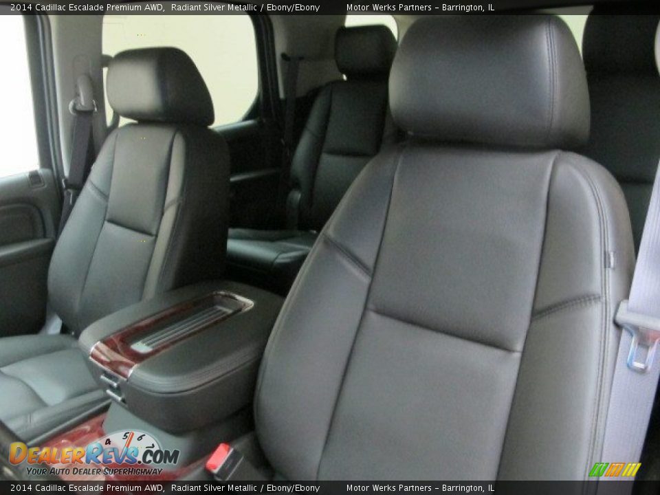 2014 Cadillac Escalade Premium AWD Radiant Silver Metallic / Ebony/Ebony Photo #11