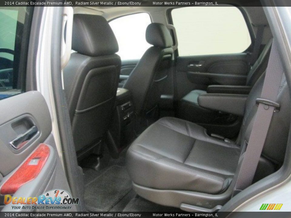 2014 Cadillac Escalade Premium AWD Radiant Silver Metallic / Ebony/Ebony Photo #12
