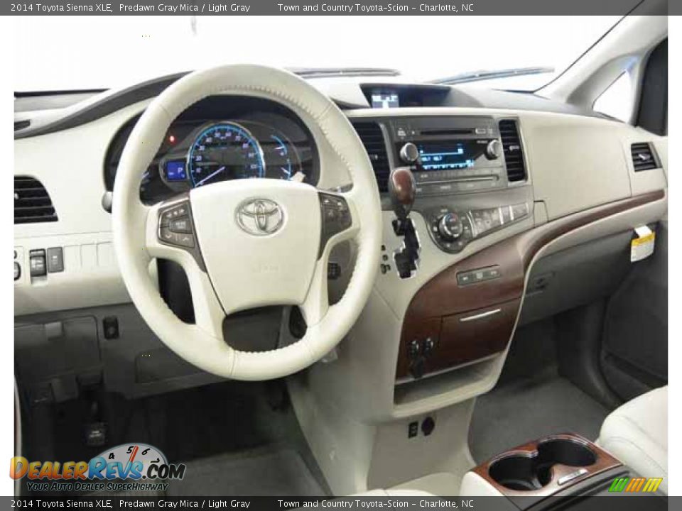 2014 Toyota Sienna XLE Predawn Gray Mica / Light Gray Photo #6
