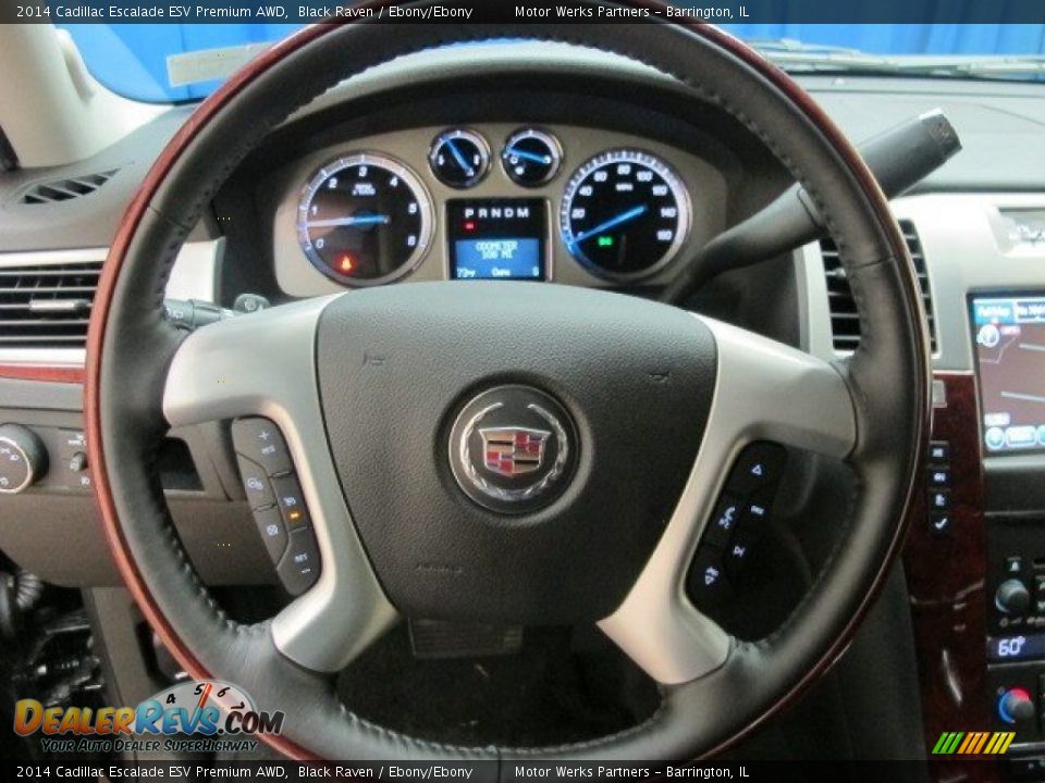 2014 Cadillac Escalade ESV Premium AWD Steering Wheel Photo #17