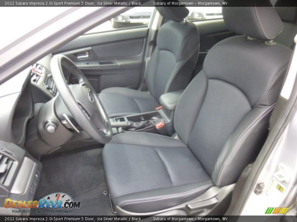 2012 Subaru Impreza 2.0i Sport Premium 5 Door Ice Silver Metallic / Black Photo #7