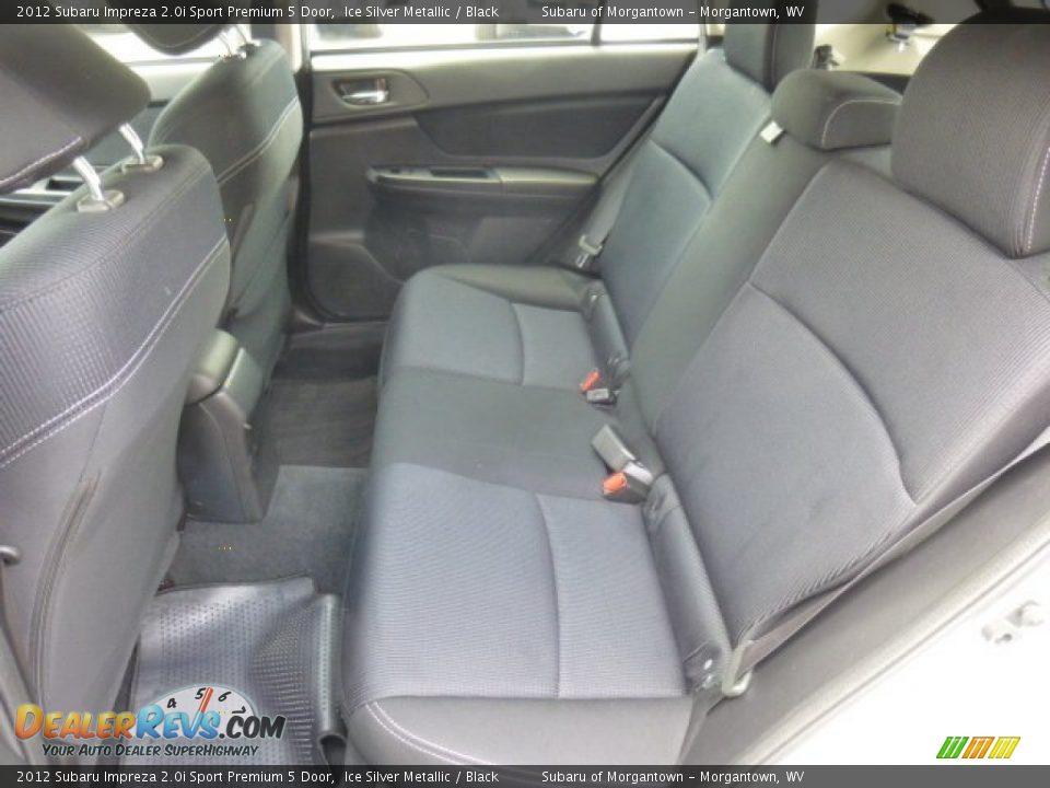 2012 Subaru Impreza 2.0i Sport Premium 5 Door Ice Silver Metallic / Black Photo #14
