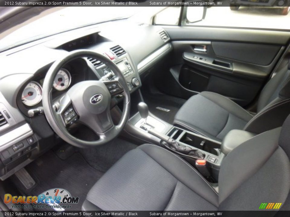 2012 Subaru Impreza 2.0i Sport Premium 5 Door Ice Silver Metallic / Black Photo #16