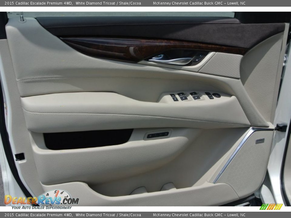 2015 Cadillac Escalade Premium 4WD White Diamond Tricoat / Shale/Cocoa Photo #9