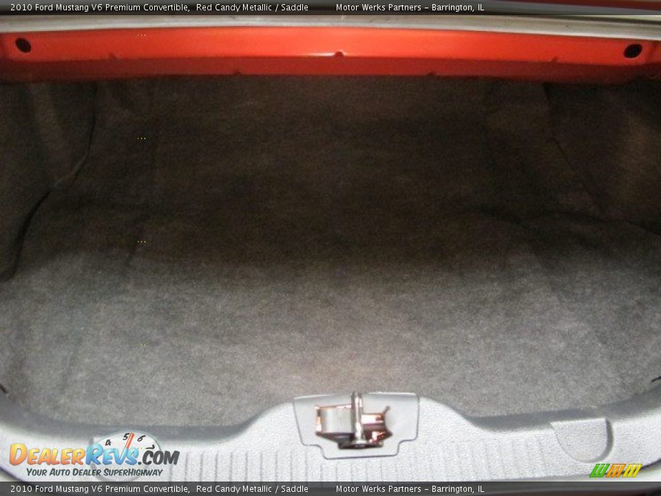2010 Ford Mustang V6 Premium Convertible Red Candy Metallic / Saddle Photo #11