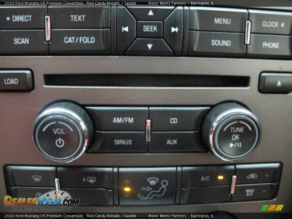 2010 Ford Mustang V6 Premium Convertible Red Candy Metallic / Saddle Photo #29