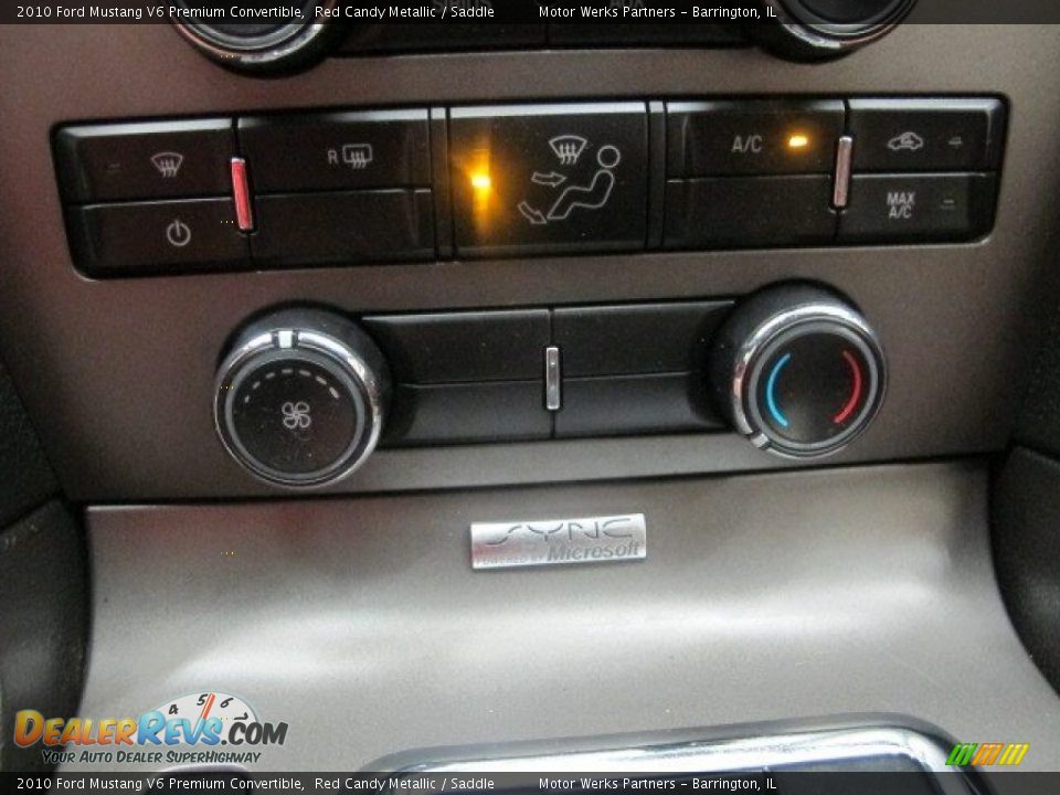 2010 Ford Mustang V6 Premium Convertible Red Candy Metallic / Saddle Photo #30