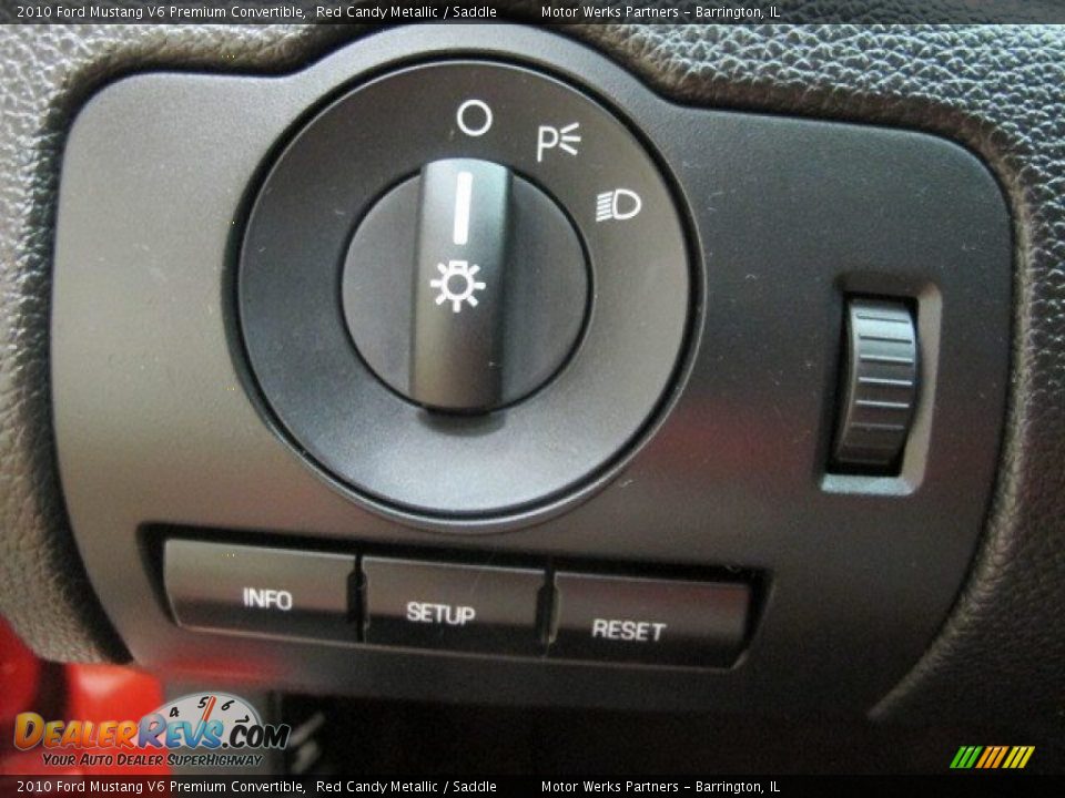 2010 Ford Mustang V6 Premium Convertible Red Candy Metallic / Saddle Photo #34