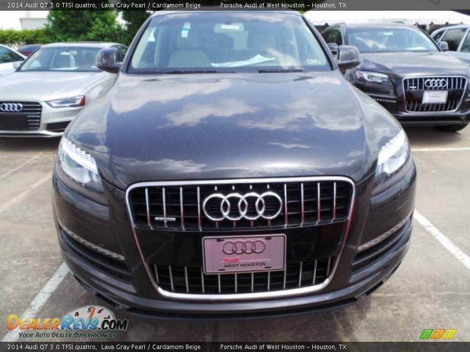 2014 Audi Q7 3.0 TFSI quattro Lava Gray Pearl / Cardamom Beige Photo #2