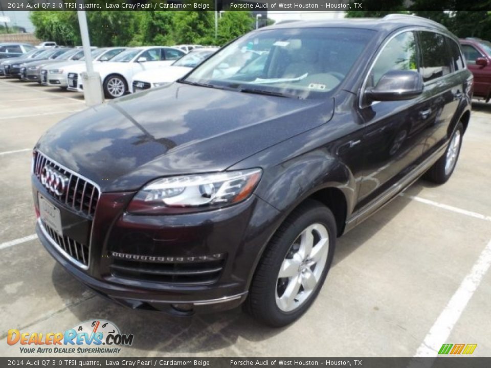 2014 Audi Q7 3.0 TFSI quattro Lava Gray Pearl / Cardamom Beige Photo #3