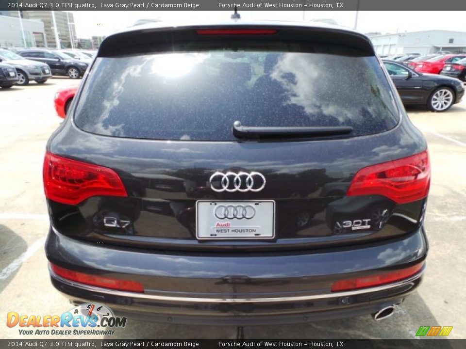 2014 Audi Q7 3.0 TFSI quattro Lava Gray Pearl / Cardamom Beige Photo #6