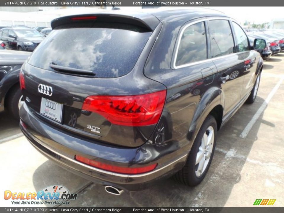 2014 Audi Q7 3.0 TFSI quattro Lava Gray Pearl / Cardamom Beige Photo #7