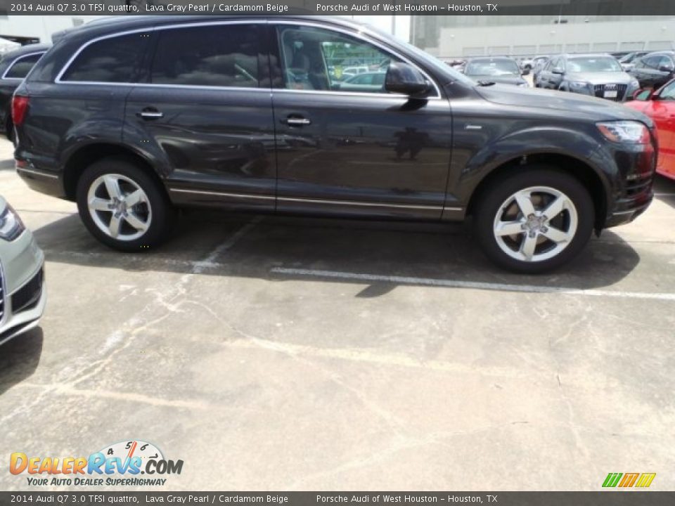 2014 Audi Q7 3.0 TFSI quattro Lava Gray Pearl / Cardamom Beige Photo #8