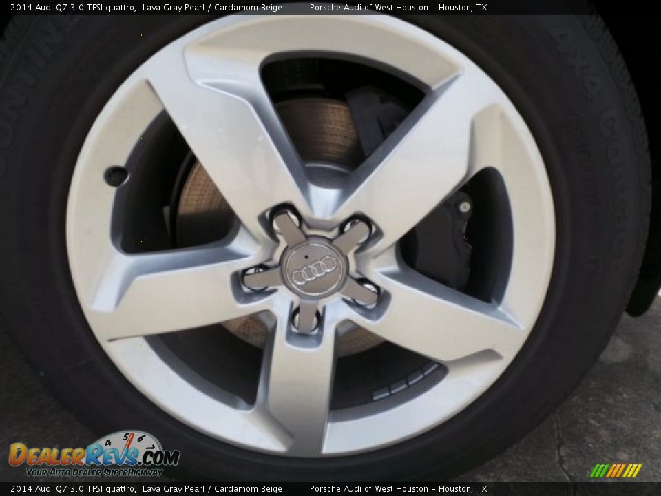 2014 Audi Q7 3.0 TFSI quattro Lava Gray Pearl / Cardamom Beige Photo #9
