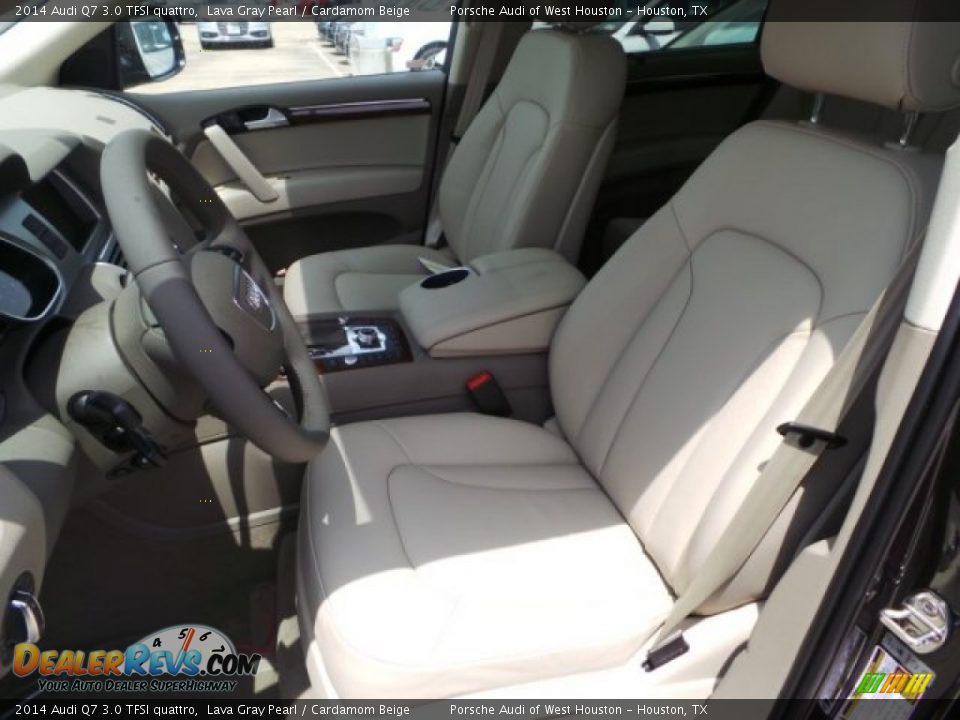 2014 Audi Q7 3.0 TFSI quattro Lava Gray Pearl / Cardamom Beige Photo #14
