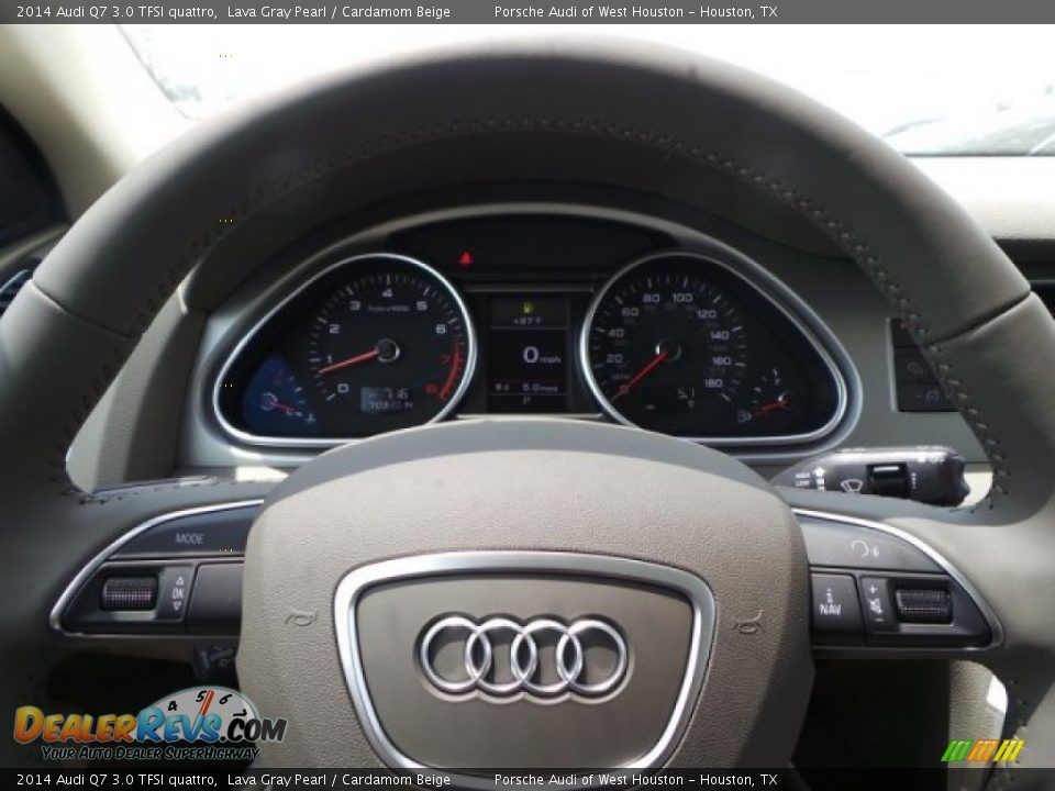 2014 Audi Q7 3.0 TFSI quattro Lava Gray Pearl / Cardamom Beige Photo #26