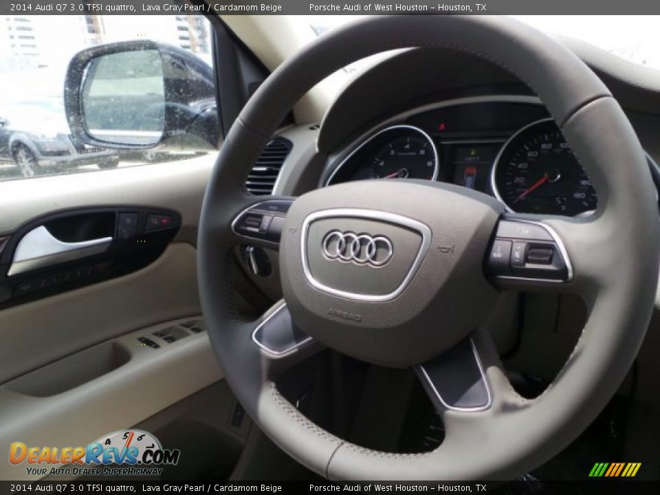 2014 Audi Q7 3.0 TFSI quattro Lava Gray Pearl / Cardamom Beige Photo #32