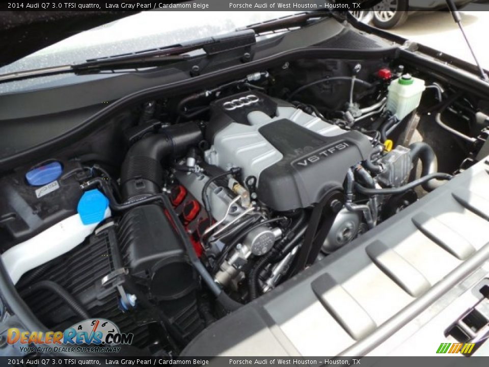 2014 Audi Q7 3.0 TFSI quattro Lava Gray Pearl / Cardamom Beige Photo #35