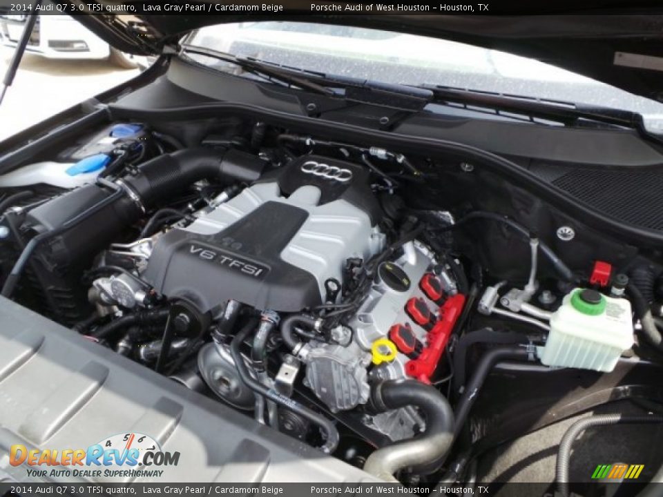 2014 Audi Q7 3.0 TFSI quattro Lava Gray Pearl / Cardamom Beige Photo #36