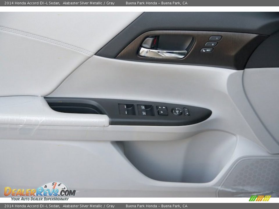 2014 Honda Accord EX-L Sedan Alabaster Silver Metallic / Gray Photo #8