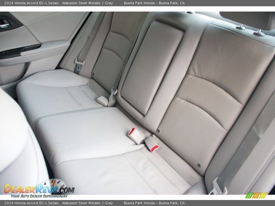2014 Honda Accord EX-L Sedan Alabaster Silver Metallic / Gray Photo #16