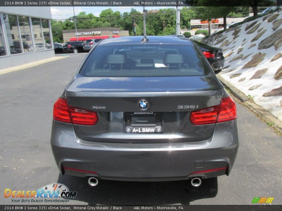 2014 BMW 3 Series 335i xDrive Sedan Mineral Grey Metallic / Black Photo #5