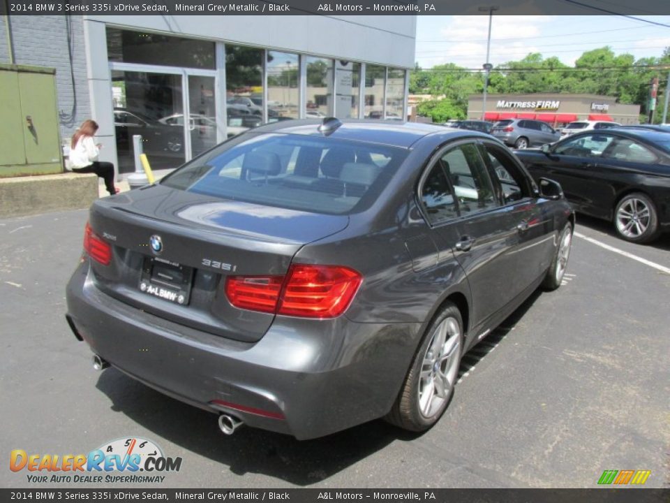 2014 BMW 3 Series 335i xDrive Sedan Mineral Grey Metallic / Black Photo #6