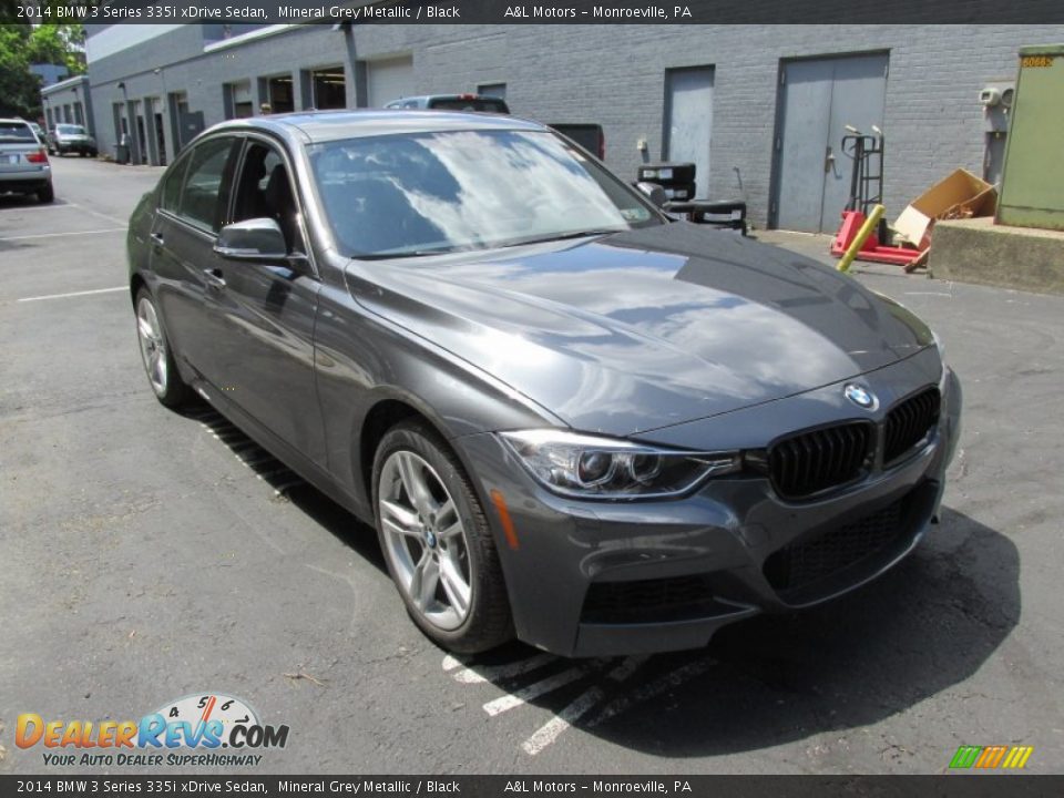 2014 BMW 3 Series 335i xDrive Sedan Mineral Grey Metallic / Black Photo #7