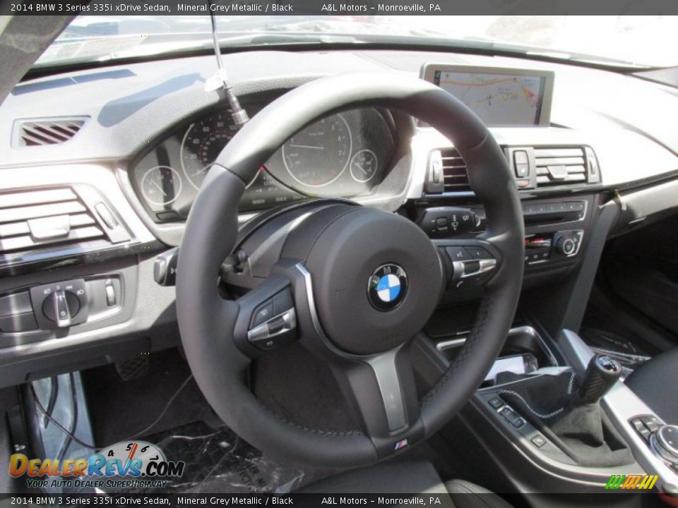 2014 BMW 3 Series 335i xDrive Sedan Mineral Grey Metallic / Black Photo #13