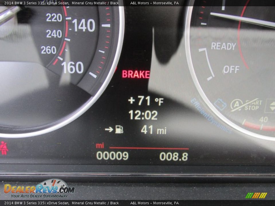2014 BMW 3 Series 335i xDrive Sedan Mineral Grey Metallic / Black Photo #20