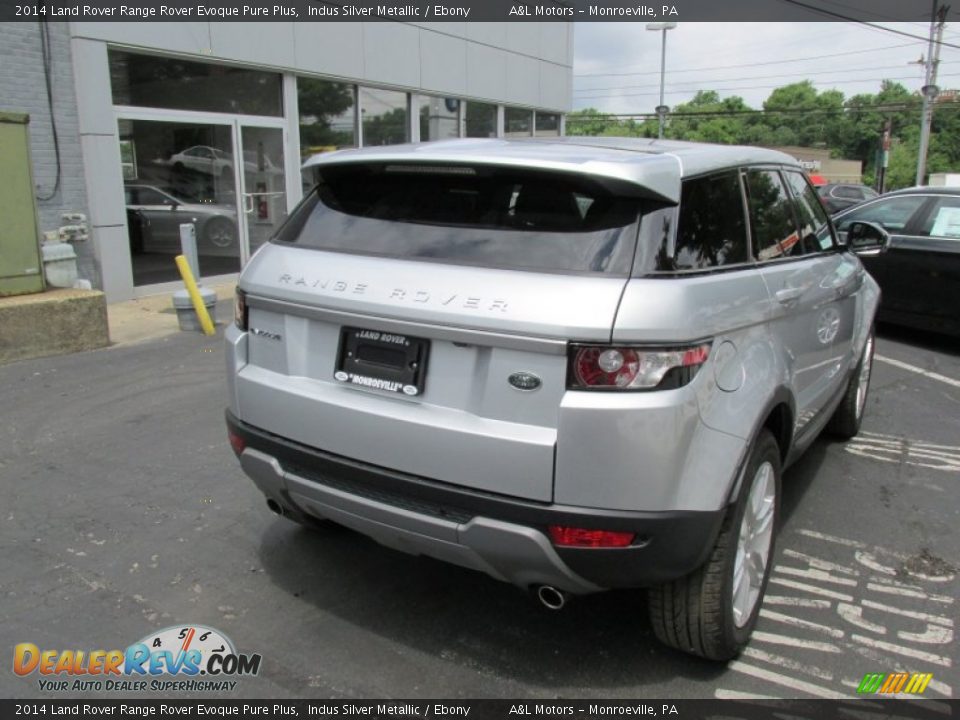 2014 Land Rover Range Rover Evoque Pure Plus Indus Silver Metallic / Ebony Photo #6